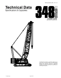 Technical Data Specifications & Capacities