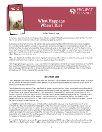 What Happens When I Die?
