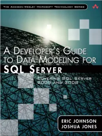 A Developer's Guide to Data Modeling for SQL Server