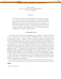 A Simple Model of Quantum Trajectories Abstract