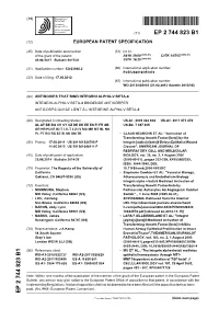 Antibodies That Bind Integrin Alpha-V Beta-8 Integrin-Alpha-V Beta-8 Bindende Antikörper Anticorps Qui Se Lient À L’Intégrine Alpha-V Bêta-8
