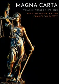 Magna Carta Volume I / Issue Ii / Mar