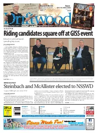 Riding Candidates Square Off at GISS Event Education and Campaign Spending Key Issues