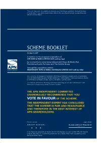 Scheme Booklet