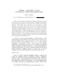 Flaws in Financial Market Microstructure