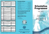 Orientation Programme