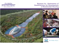Request for Statements of Qualifications for Development of Residential Housing
