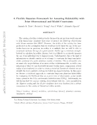 A Flexible Bayesian Framework for Assessing Habitability with Joint Observational and Model Constraints