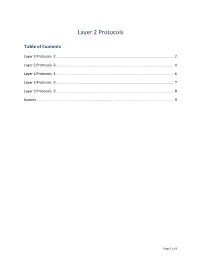 Layer 2 Protocols