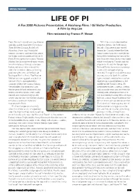 LIFE of PI a Fox 2000 Pictures Presentation