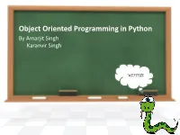 Object Oriented Programing in Python