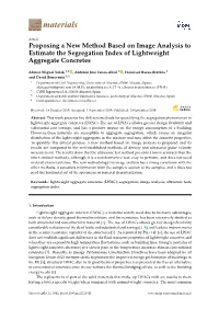 Proposing a New Method Based on Image Analysis to Estimate the Segregation Index of Lightweight Aggregate Concretes