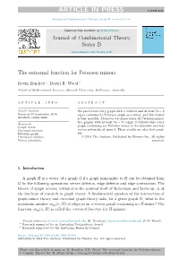 The Extremal Function for Petersen Minors