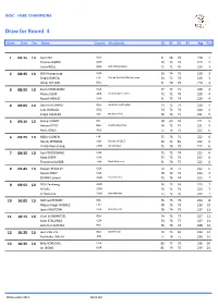 Draw for Round 4