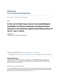 It's Not Just for Death Cases Anymore: How Capital Mitigation