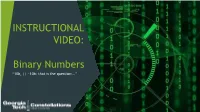 Binary Numbers