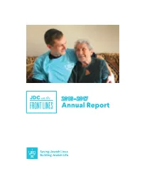 JDC on the FRONT LINES Annual Report