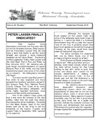 Peter Lassen Finally Vindicated?