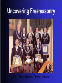 Uncovering Freemasonry