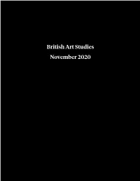 British Art Studies November 2020 British Art Studies Issue 18, Published 30 November 2020