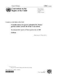 CRC/C/GAB/2 Convention on the Rights of the Child