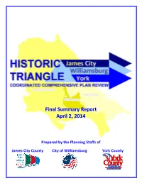 Final Summary Report April 2, 2014