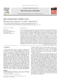 Light Emitting Diodes Reliability Review ⇑ Moon-Hwan Chang A, Diganta Das A, P.V