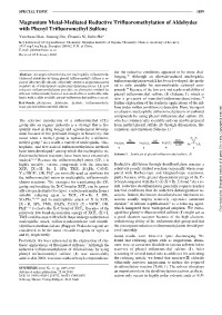Magnesium Metal-Mediated Reductive Trifluoromethylation Of