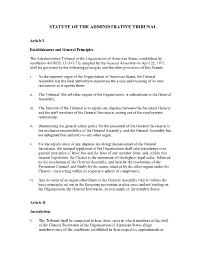 Statute of the Administrative Tribunal