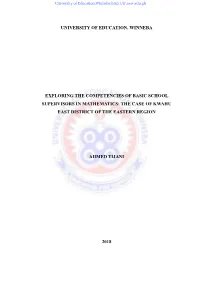 University of Education, Winneba Exploring The
