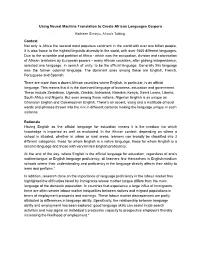 Using Neural Machine Translation to Create African Languages Corpora