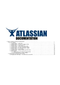 1. Guide to Installing an Atlassian Integrated Suite