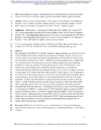 1 Title: Interim Report of a Phase 2 Randomized Trial of a Plant