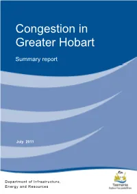 Congestion in Greater Hobart