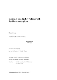 Design of Biped Robot Walking with Double-Support Phase