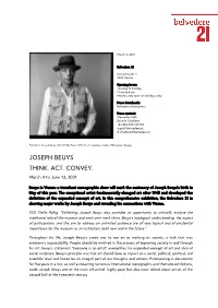 Joseph Beuys Think. Act. Convey