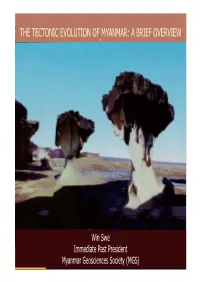 Sagaing Fault in Myanmar