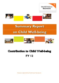 Summary Report on Child Well-Being