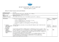Groupe Humanitaire Securite Alimentaire Food Security Cluster