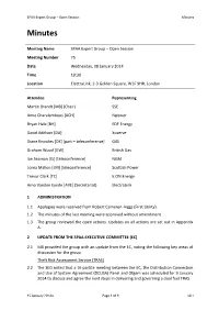 SPAA SEG 20140108 Minutes Open Session V0 1.Pdf