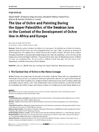 The Use of Ochre and Painting During the Upper Paleolithic of the Swabian Jura in the Context of the Development of Ochre Use in Africa and Europe