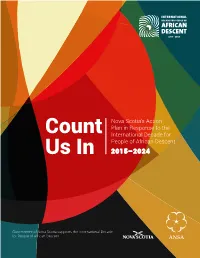 Count Us In: Nova Scotia's Action Plan in Response to the International