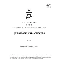 Questions and Answers No