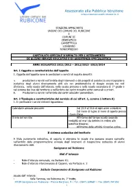 Assessorato Alla Pubblica Istruzione Info@Unionecomunidelrubicone.Fc.It