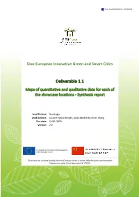 Deliverable 1.1 Maps of Quantitative and Qualitative Data for Each of the Showcase Locations - Synthesis Report