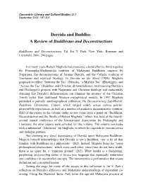 Derrida and Buddha: a Review of Buddhisms and Deconstructions