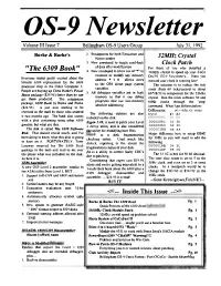 OS-9 Newsletter Volume III Issue 7 Jul 31, 1992