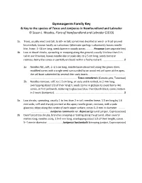 Gymnosperm Key & Charts