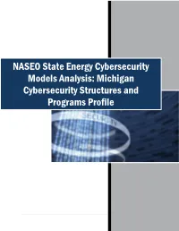 Michigan Cybersecurity Structures and Programs Profile
