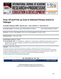 Drop-Off and Pick-Up Zone in Selected Primary School in Selangor